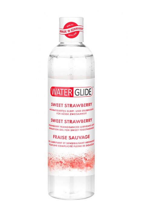 Лубрикант на водной основе с ароматом клубники SWEET STRAWBERRY - 300 мл. - Waterglide - купить с доставкой в Красногорске