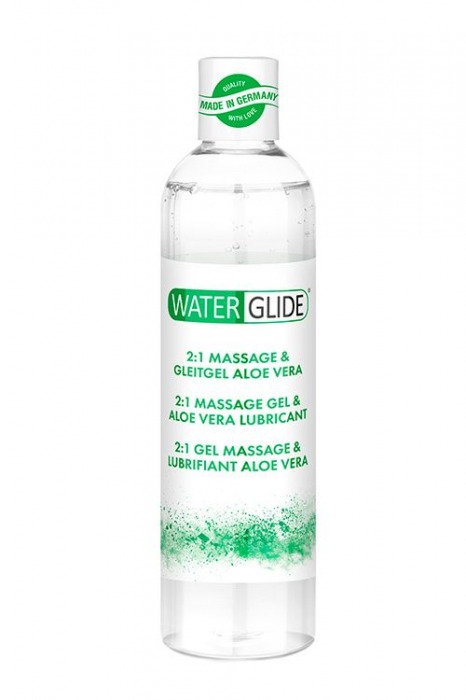 Гель-смазка 2-в-1 MASSAGE   LUBRICANT ALOE VERA - 300 мл. - Waterglide - купить с доставкой в Красногорске