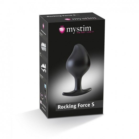 Анальная пробка Rocking Force S для электростимуляции - 9,5 см. - MyStim - купить с доставкой в Красногорске