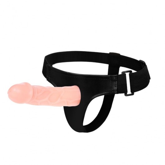 Телесный фаллоимитатор на трусиках Jessica Strap-On - 15,5 см. - Baile - купить с доставкой в Красногорске
