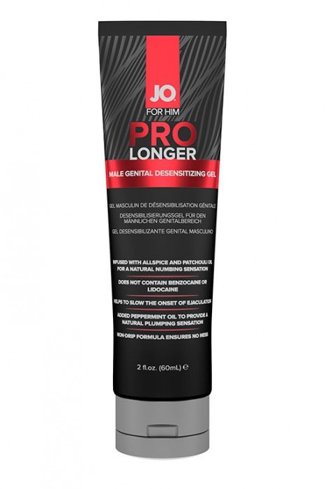 Гель-пролонгатор умеренного действия для мужчин JO Prolonger Gel – 60 мл. - System JO - купить с доставкой в Красногорске