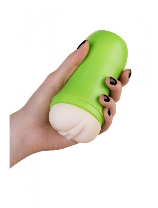 Мастурбатор-вагина A-Toys в зеленой колбе - A-toys - в Красногорске купить с доставкой