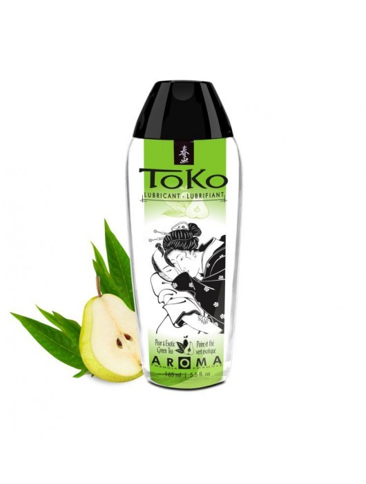 Интимный гель TOKO Pear   Exotic Green Tea с ароматом груши и зеленого чая - 165 мл. - Shunga - купить с доставкой в Красногорске