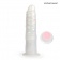Белый вибратор-реалистик со световыми эффектами - 20,5 см. - Erowoman-Eroman купить в Красногорске с доставкой в Orgasmix.ru Белый вибратор-реалистик со световыми эффектами - 20,5 см. - Erowoman-Eroman
