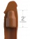 Коричневая насадка на член 2  Silicone X-tension - 20,3 см. - Pipedream - в Красногорске купить с доставкой