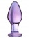 Стеклянная анально-вагинальная пробка - 11 см. - Sexus купить с доставкой в интернет-магазине Orgasmix в Красногорске Стеклянная анально-вагинальная пробка - 11 см. - Sexus