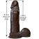 Коричневый фаллоимитатор The Realistic Cock 8” with Removable Vac-U-Lock Suction Cup - 20,57 см. - Doc Johnson купить с доставкой в интернет-магазине Orgasmix в Красногорске Коричневый фаллоимитатор The Realistic Cock 8” with Removable Vac-U-Lock Suction Cup - 20,57 см. - Doc Johnson